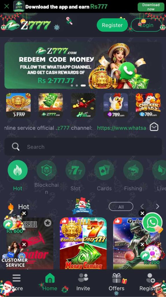 CZ777 is a fun and exciting slot-style earning game where you can spin and try your luck anytime on your mobile.