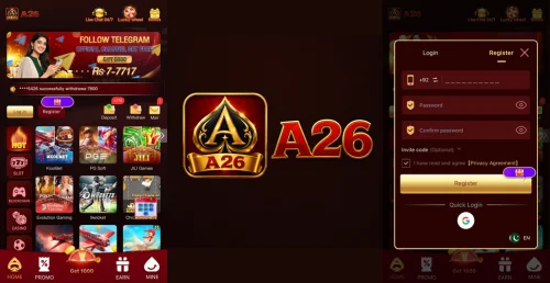 A26 Game download and claim real money daily